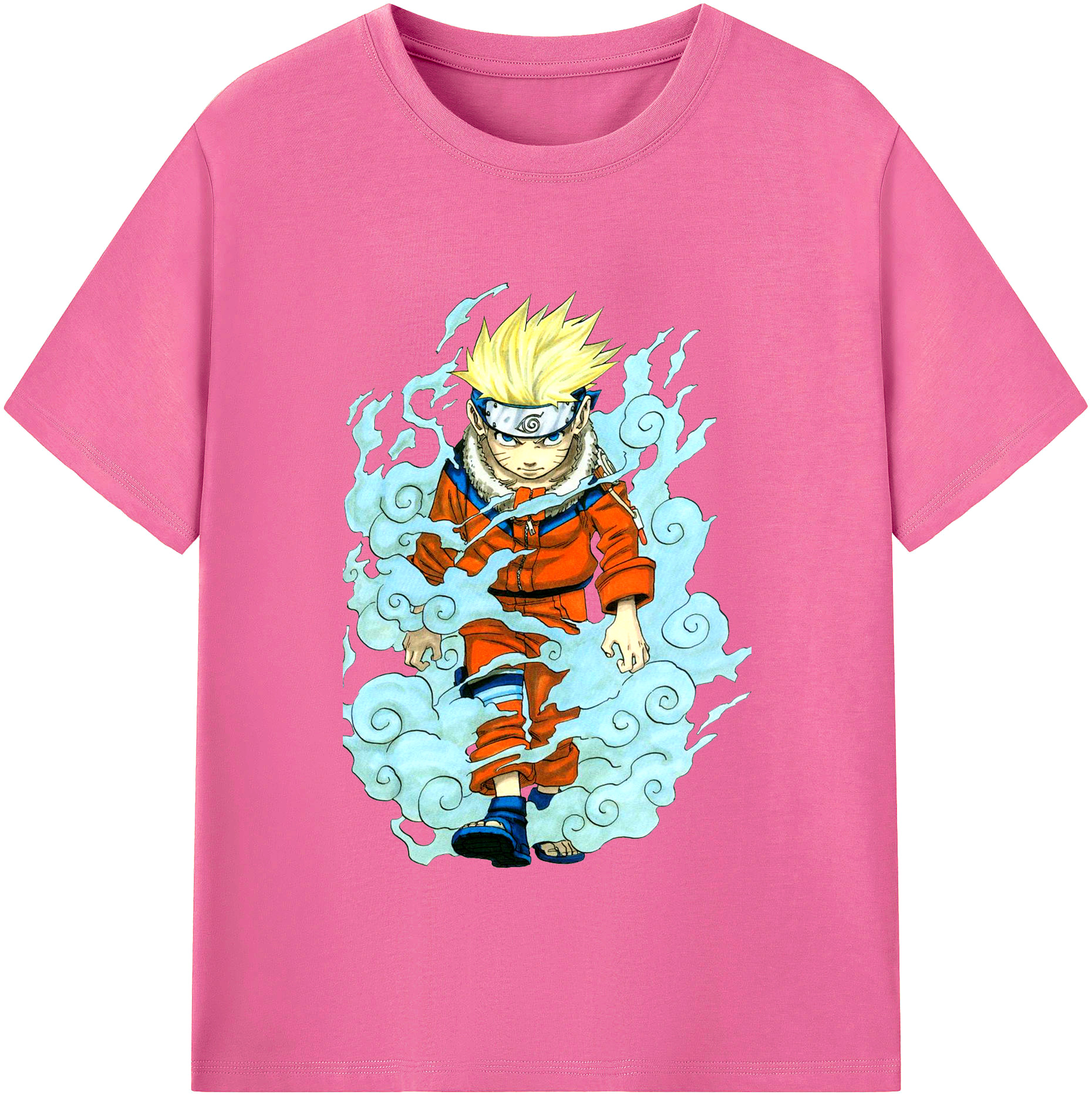 （画像用） NARUTO -ナルト- うずまき ナルト Uzumaki Naruto レディースカジュアルプリントTシャツ（綿100％）